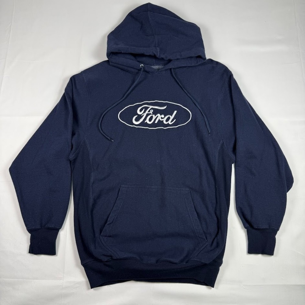 Vintage Y2K Steve and Barry's Heavyweight Faded Ford Hoodie Size Men's M